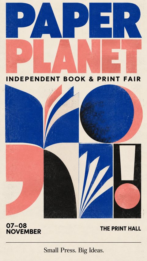 Paper Planet book fair poster