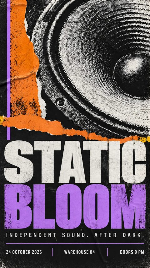 Static Bloom music night poster