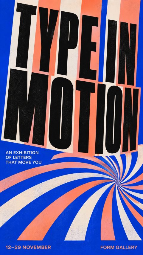 Type in Motion exhibition poster